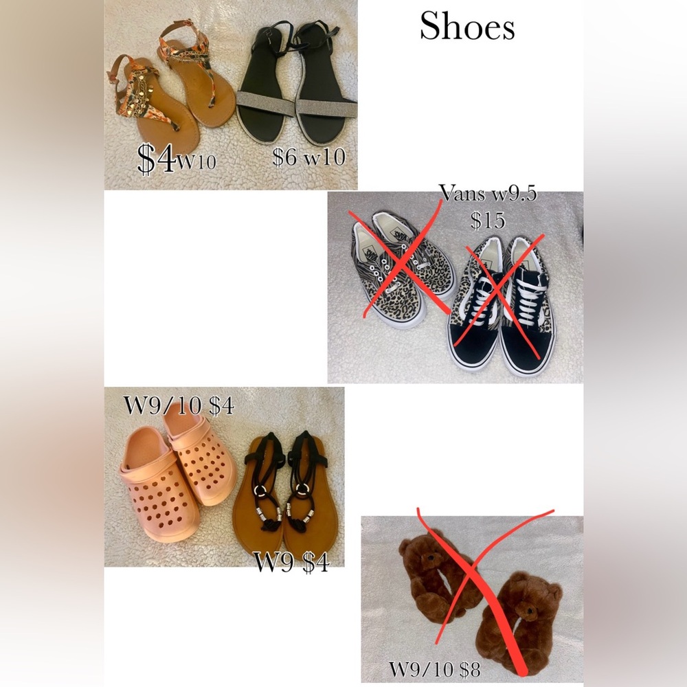 Gently used shoes prices listed take offers when purchasing more than one item